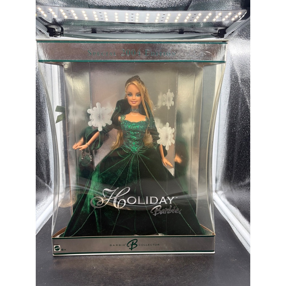 Mattel Holiday Barbie Doll Special 2004 Edition Green Velvet Gown B8648 NIB